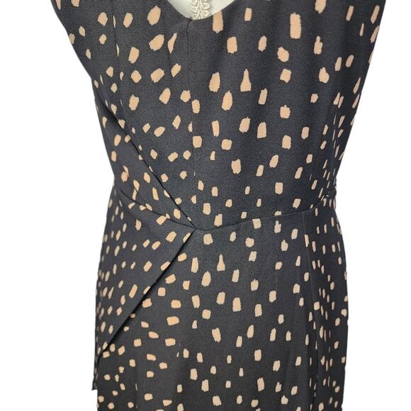 Fame and Partners Paint Spot Faux Wrap Surplice Maxi Low Back Dress 6 - Picture 7 of 8